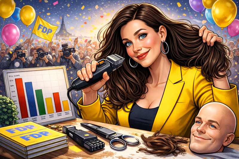 Grafik: Haare ab, Hoffnung drauf