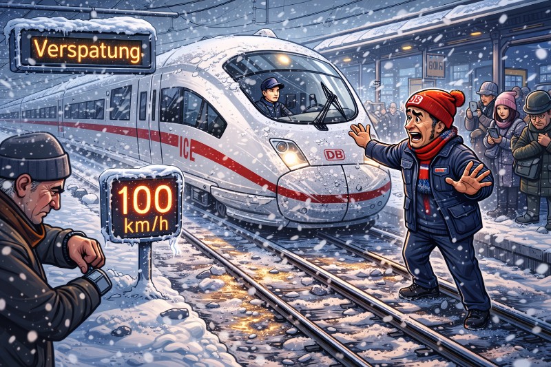 Grafik: Alles ist unter Kontrolle – auch wenn nichts fährt.