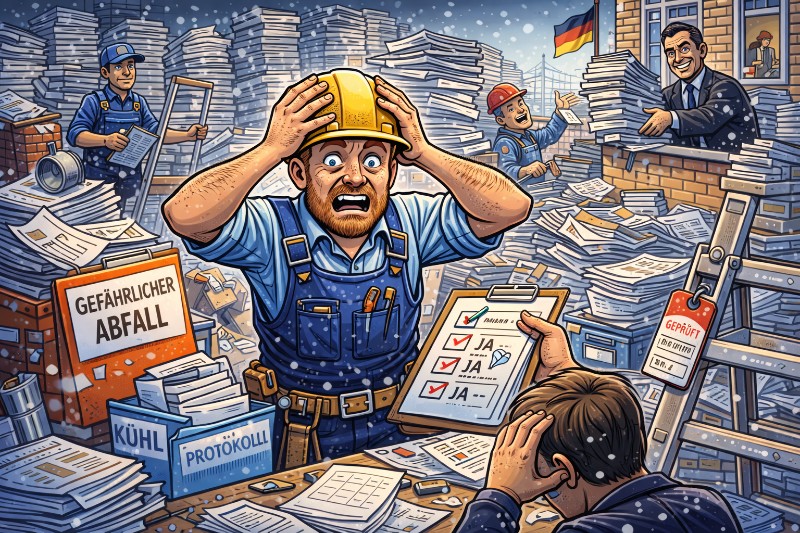 Grafik: Deutschland baut keine Häuser mehr – Deutschland baut Aktenordner