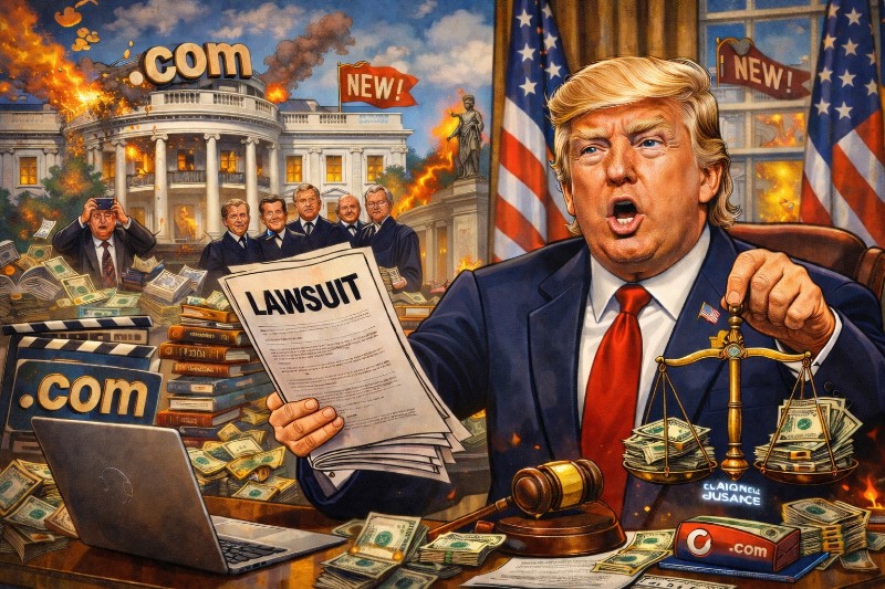 Grafik: „Niemand nimmt mir meine Domain weg! Niemand!“