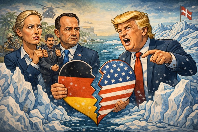 Grafik: AfD, Donald Trump und das außenpolitische Ghosting des Jahres