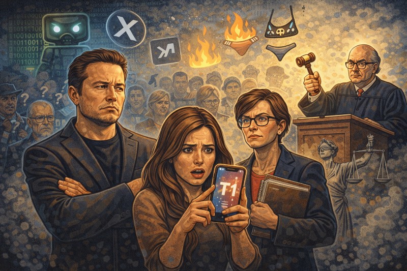 Grafik: Zoff zwischen Elon Musk und der Podcasterin Ashley St. Clair