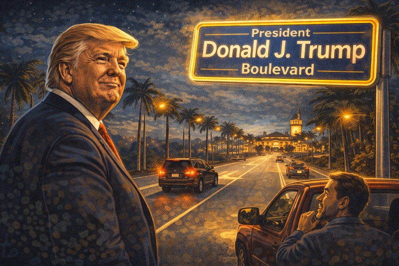 Grafik: President Donald J. Trump Boulevard