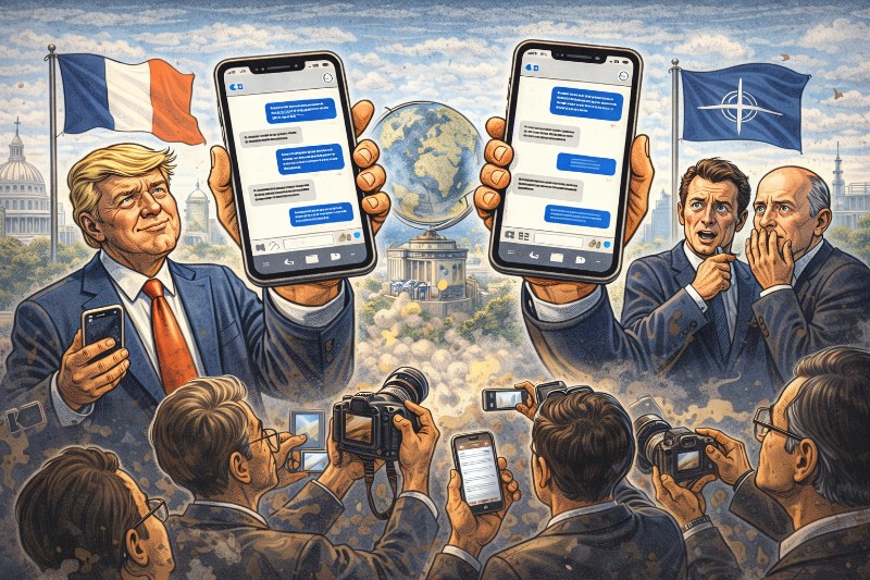 Grafik: SMA-Diplomatie: Wenn Vertraulichkeit ein Screenshot ist