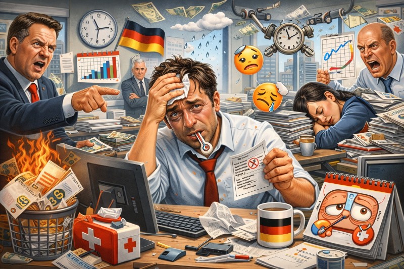 Grafik: Wenn man Krankmeldungen erschwert, verschwinden Krankheiten