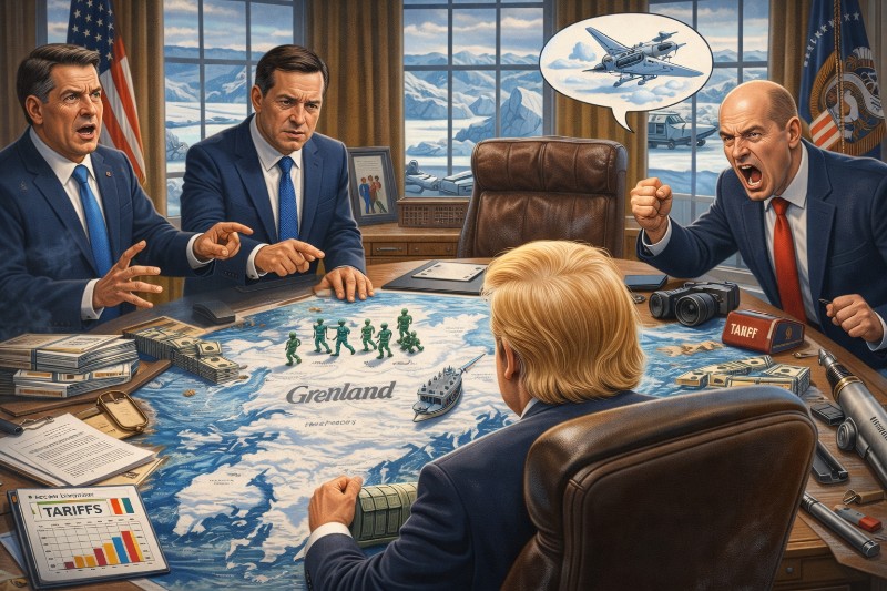 Grafik: Das Beraterzimmer: Diplomatie trifft auf Frostschutzmittel