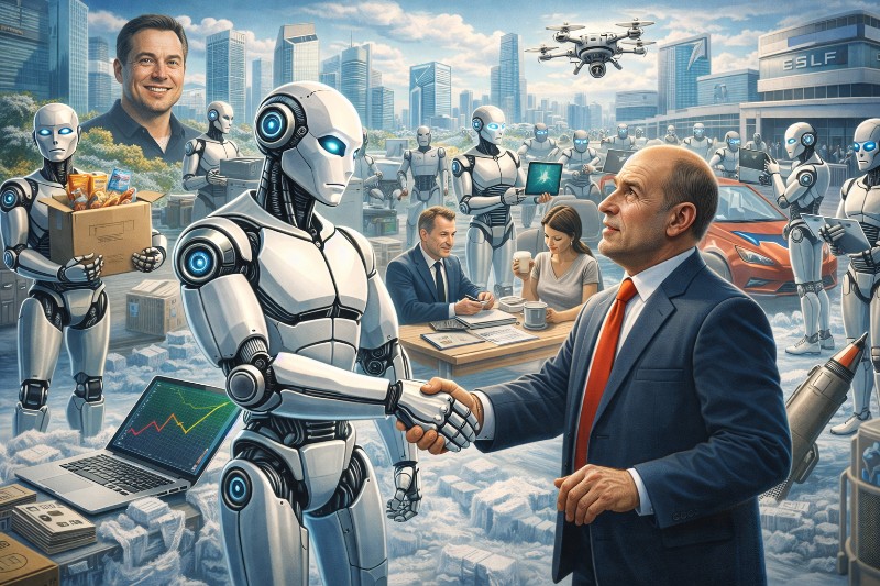 Grafik: Optimus – der Mensch, nur besser gelaunt