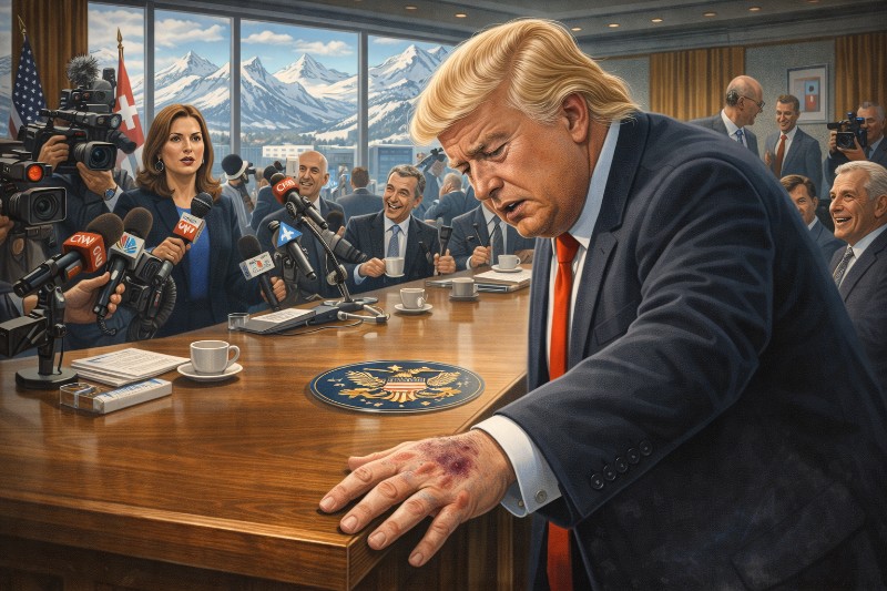 Grafik: Die Erklärung des Tages: Die Tischkante war schuld