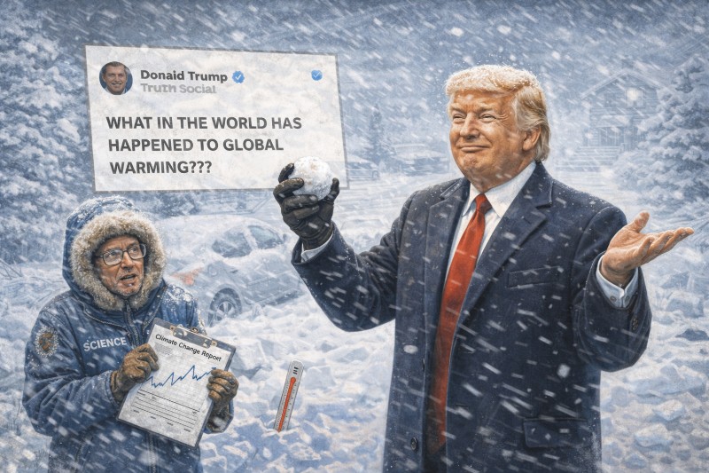 Grafik: Schnee! Das Ende der Erderwärmung!