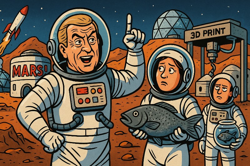 Grafik: Wohnungen auf dem Mars