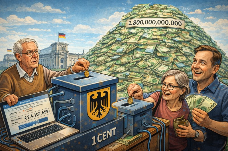 Grafik: Staatlicher Klingelbeutel