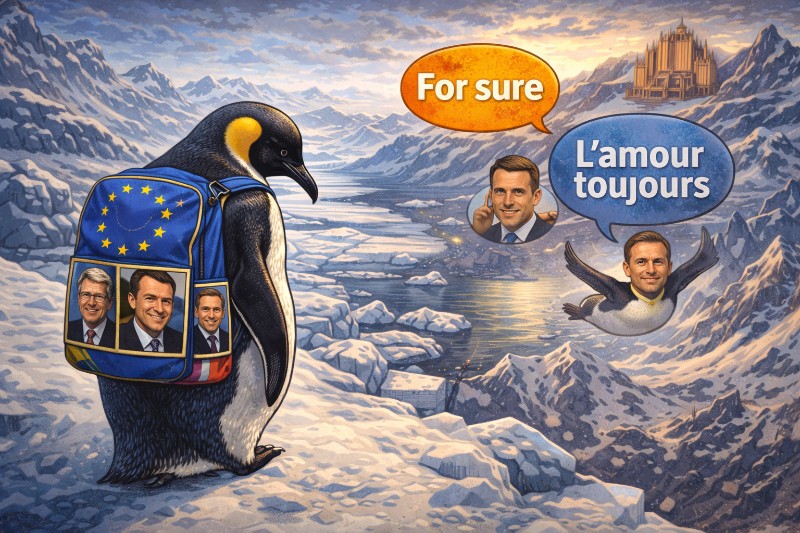 Grafik: Der Pinguin rettet Europa