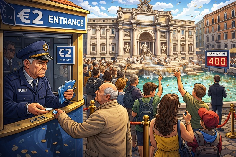 Grafik: Zwei Euro für das Schicksal