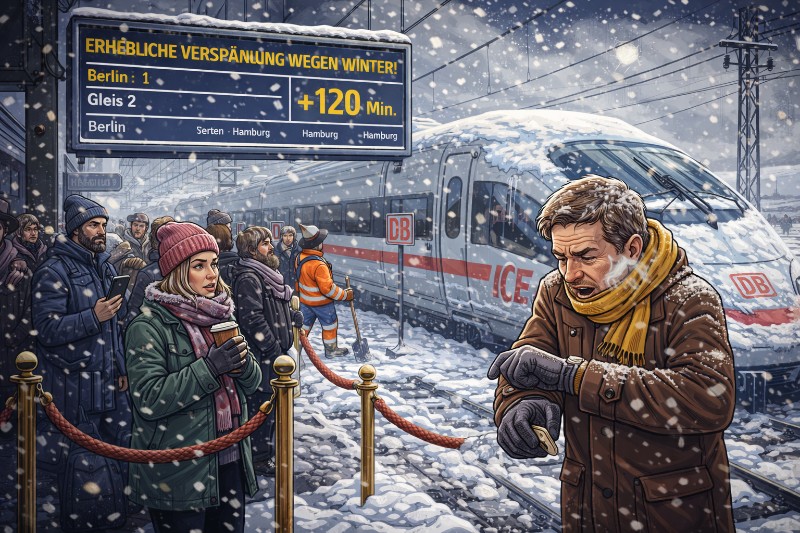 Grafik: Die große Verspätungsoper des Winters