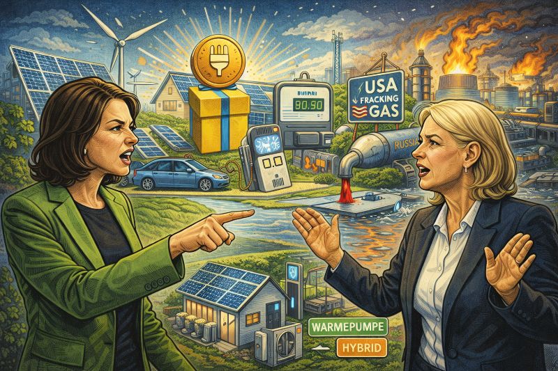 Grafik: Strom zum Nulltarif, Gas aus Übersee