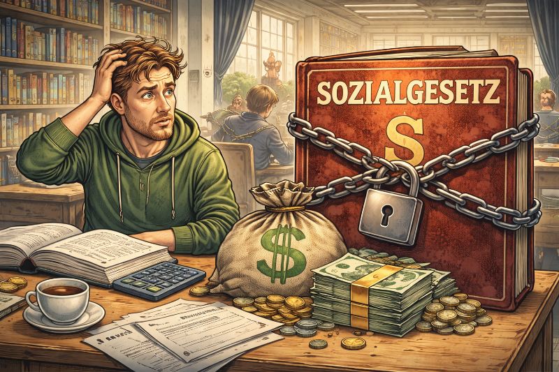 Grafik: Studenten und Bürgergeld