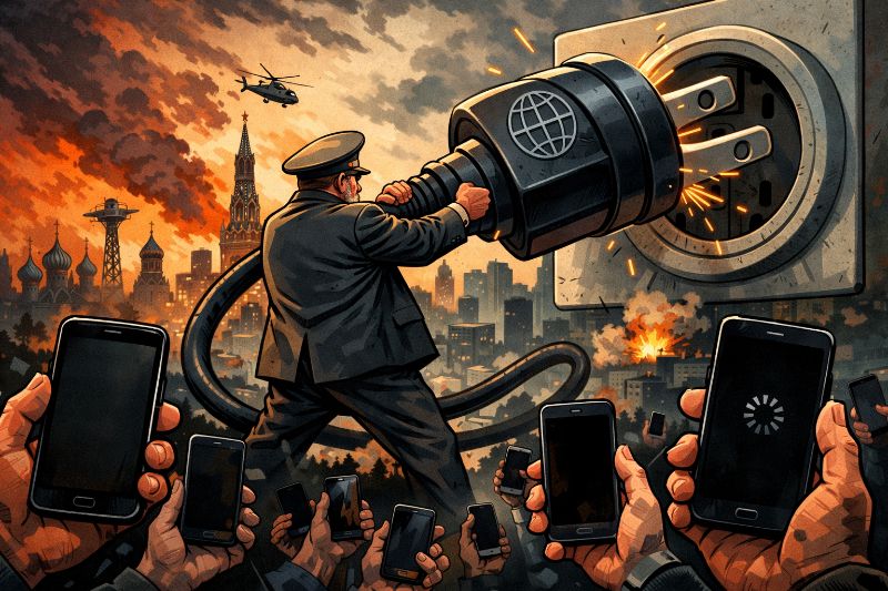 Grafik: Russland zieht dem Mobilfunk den Stecker