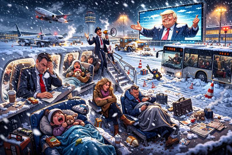 Grafik: Startverbot für die Realität