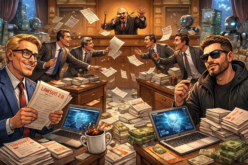 Grafik: Klageschrift. Version 2.0: Jetzt mit mehr Plausibilität.