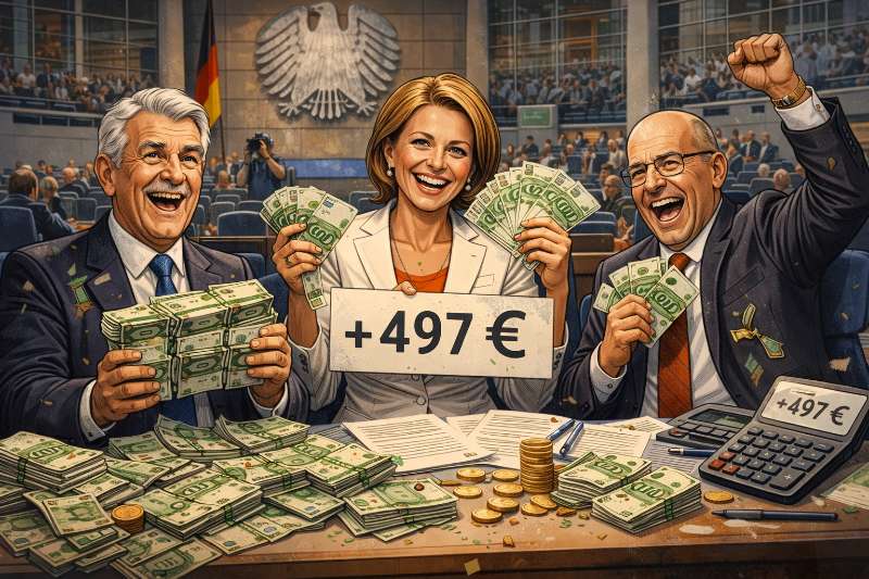 Grafik: Die Diäten steigen.