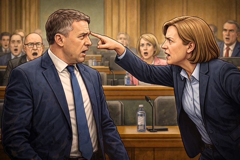 Grafik: Auf die Stirn.