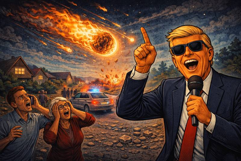 Grafik: katastrophaler Blockbuster mit Spezialeffekten