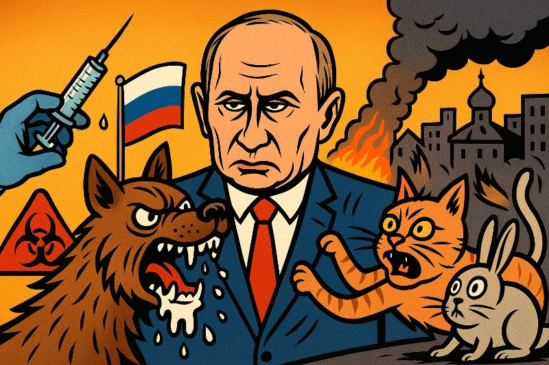 Grafik: Putin Tollwut