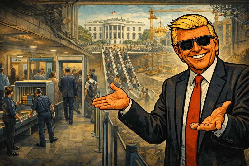 Grafik: Weiße Haus unterirdisch großartig