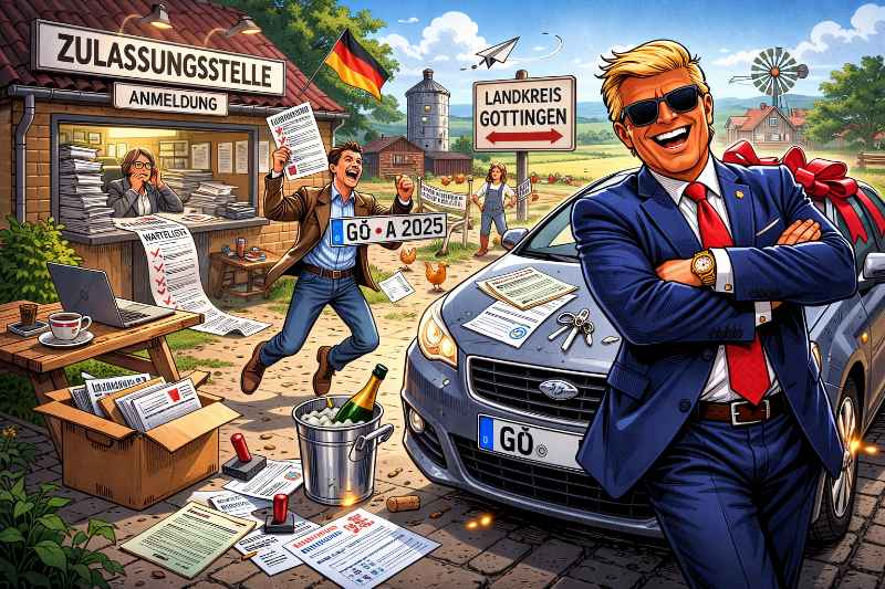 Grafik: Bürokratie + Kreativität = sofortige Lösung