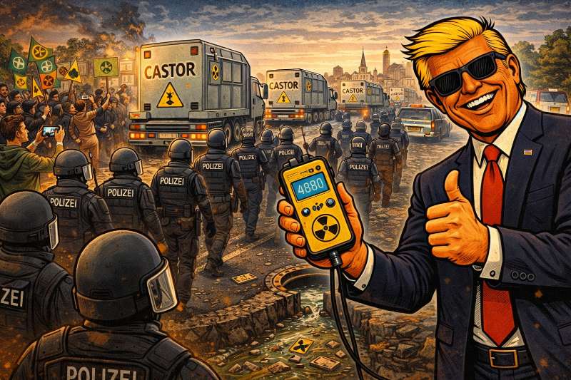 Grafik: Wenn Atommüll mehr Polizei braucht als ein Derby!