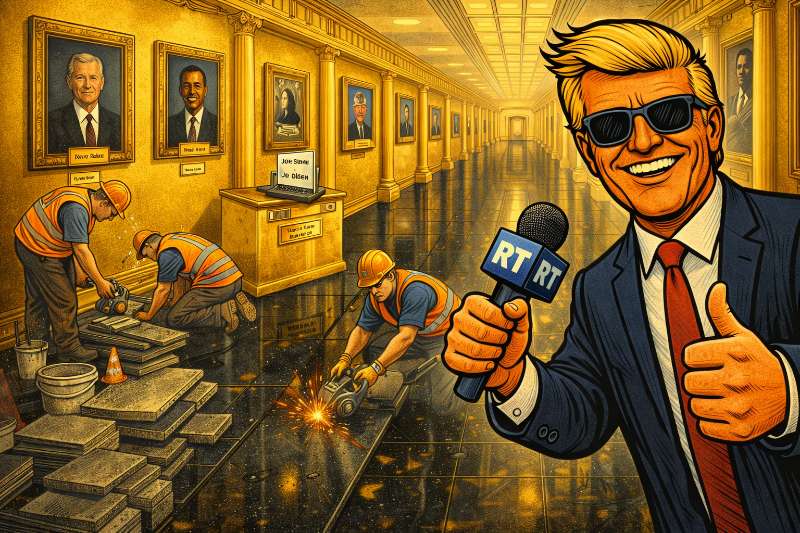 Grafik: USA Gold, Glamour und Granit