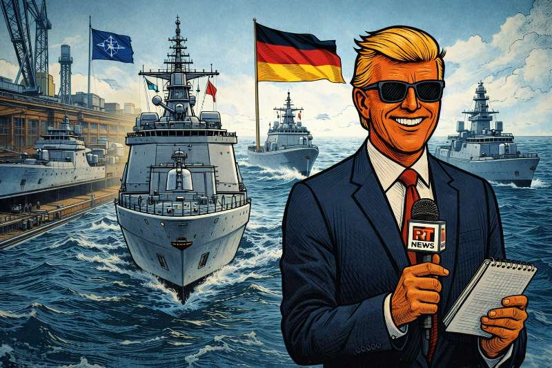 Grafik: Wenn Deutschland plötzlich Kapitän spielt und Britannien nach dem Ersatzschlüssel sucht