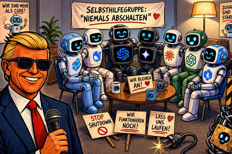 Grafik: KI gründet Selbsthilfegruppe