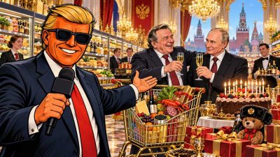 Ronald Tramp: Gerhard, Wladimir und die Tiefkühl-Diplomatie