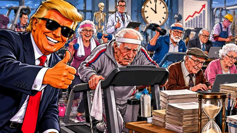 Grafik: Ronald Tramp spielt die deutsche Rentenlotterie