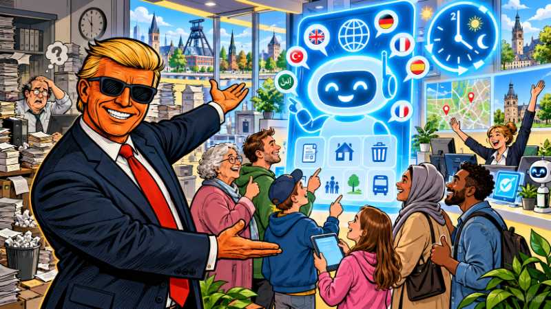 Grafik: Tom Hamme - Hamm digitalisiert jetzt den Amtsweg