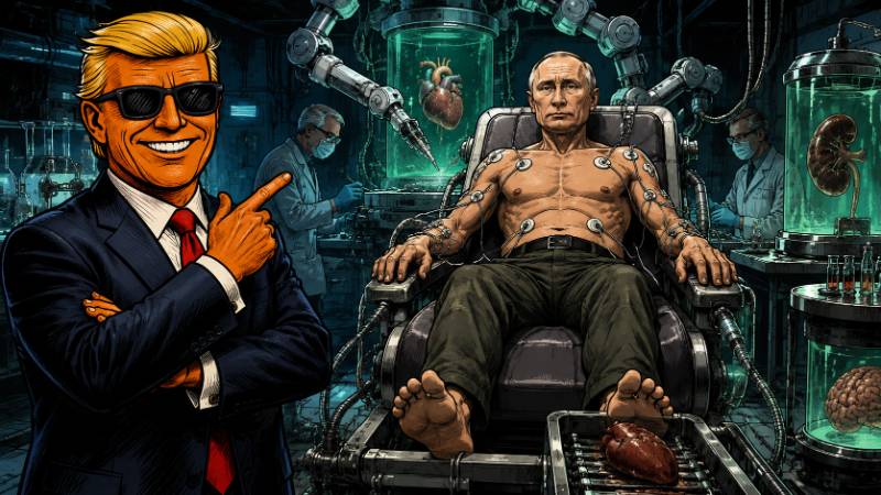 Grafik: Putins Kampf gegen den Endgegner Tod
