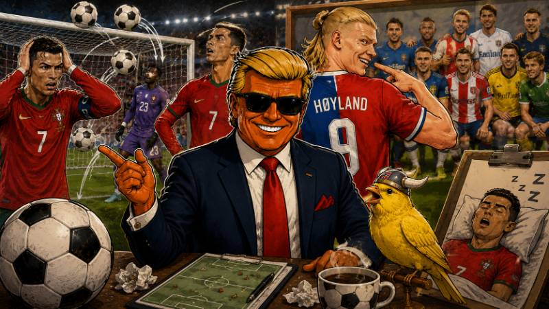 Grafik: Ronaldo ohne Zielwasser, Haaland ohne Namen