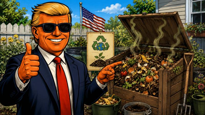 Grafik: Trump, Kompost und Amerikas Biomüll-Revolution