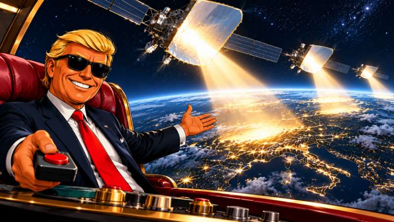 Grafik: Ronald Tramp und das Premium-Abo für die Nacht