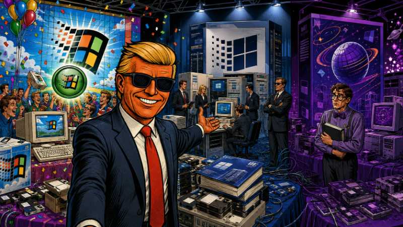 Grafik: Windows NT wird 30 - Krieg der Betriebssysteme
