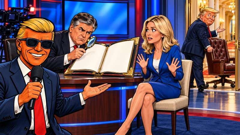 Grafik: Ronald Tramp: Wenn Hannity den Lebenslauf überprüft