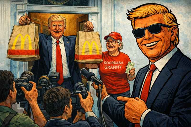 Burger-Diplomatie im Oval Office