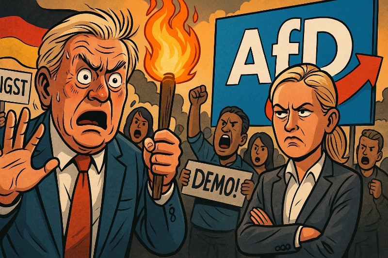 Die AfD ist wie ein feuchter Waschlappen in Flammen – heiß, laut, aber komplett unbrauchbar!