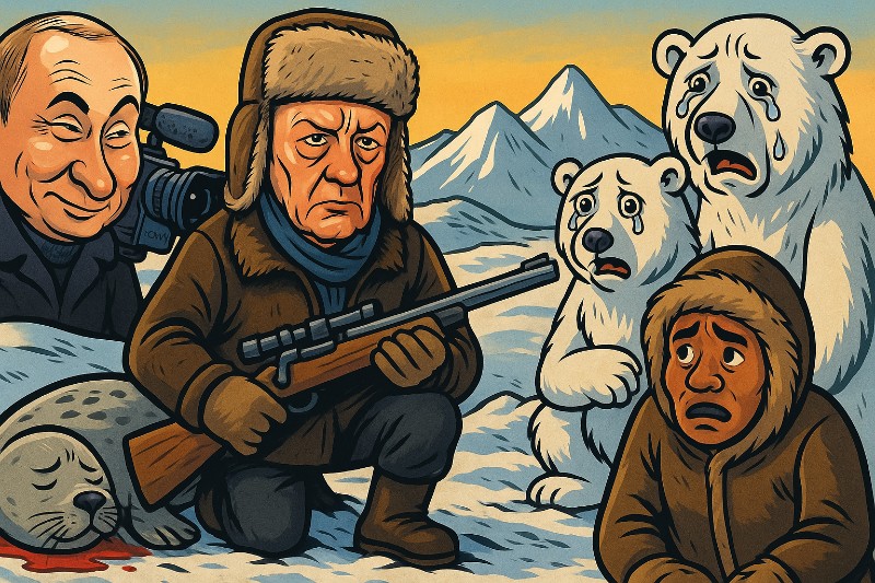 Eisbären, Robben und russische Pixel – Wie Friedrich Merz zur nordkanadischen Killermaschine wurde (laut Putin-TV)