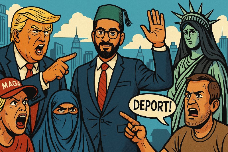 Little Muhammad will Bürgermeister werden – Amerika, zieh die Burka über den Kopf!