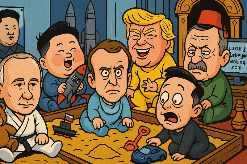 Babys of Power – Putins Sandkastendiplomatie oder: Wie man mit Windeln Weltpolitik macht