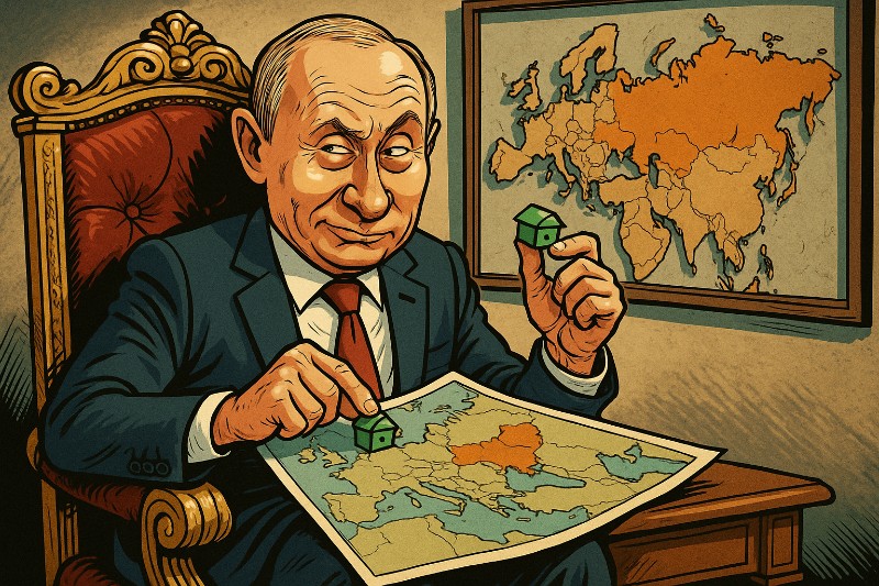 PUTINLAND – Wie sich der Kremlchef in Nostalgie suhlt und Grenzen wie bei Monopoly neu zieht