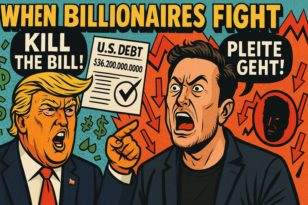 Wenn Milliardäre streiten, zittert die Demokratie – und Amerika macht Schulden wie ein Teenager mit Papas Kreditkarte