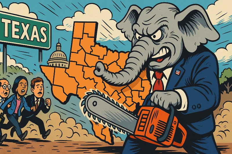 Die große texanische Stuhlfreiheit – oder wie die Republikaner Wahlkreise mit der Kettensäge zeichnen